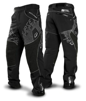 Black Paintball Pants with Eclipse written on them
