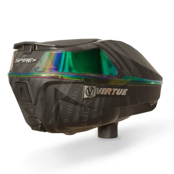 Paintball Virtue Spire IV Loader - Graphic Emerald - Rear View