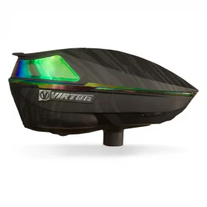 Paintball Virtue Spire IV Loader - Graphic Emerald - Side View