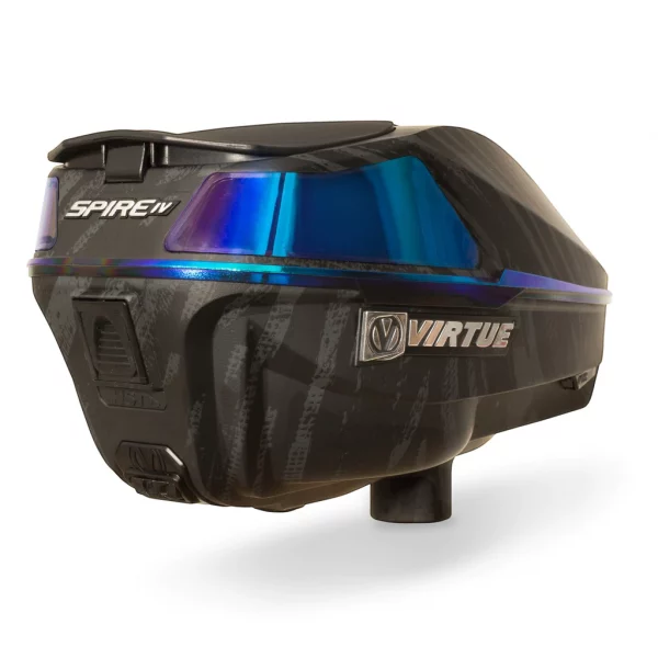 Paintball Virtue Spire IV Loader - Graphic Ice - Rear View
